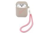 Guess Guaca2Lsvsgp Airpods 1/2 Cover Grigio Rosa/Grigio Rosa Silicone Vintage