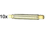 Novatool 10X Filo Per Avvolgimento I Zincato I 0,65 Mm I Filo I Filo Per Artigianato Filo Per Fioristi Filo Per Legare Filo Per Piegare Filo Per Legare Aghi Per Fiori In Acciaio Inox