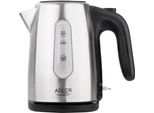 Adler | Bollitore | Ad 1273 | Standard | 1200 W | 1 L | Acciaio Inox | Base Girevole A 360° | Acciaio Inox