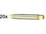 Filo Per Avvolgimento Novatool I 0,65 Mm I Bobina Di Filo I Filo Per L'artigianato Filo Per Legare Fiori Filo Per Piegare Filo Per Piante Acciaio Inox Nastro Decorativo (20, 0,65 Zincato)