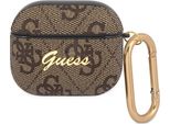Guess Gua34Gsmw Cover Per Airpods 3BrąZowy/Marrone 4G Script Metal Collection