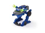 Dickie Toys - Police Trooper (12 Cm) - Auto Robot Della Polizia 2 In 1 Per Bambini A Partire Dai 3 Anni Di Età, Inclusa L'auto Giocattolo Staccabile (7,5 Cm), Veicolo Giocattolo Con Funzioni Interessanti