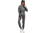 Tuta Da Jogging Da Donna Con Cappuccio; Grafite XL/42