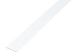 Alberts 474201 Barra Piatta, Alluminio, Bianco, 1000 X 30 X 2 Mm