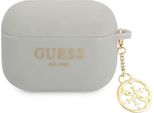 Guess Guaplsc4Eg Airpods Pro Cover Gray/Gray Silicone Charm 4G Collection