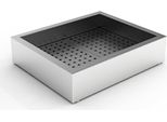 Contenitore Professionale Gn 2/1 Per Ghiaccio Tritato - Espositore Per Buffet, Acciaio Inox