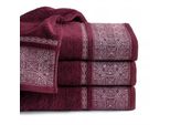 Asciugamano Sofia 70X140 Bordeaux 500G 100% Cotone