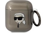 Karl Lagerfeld Kla2Hniktck Airpods 1/2Cover Czarny/Nero Karl's Head