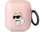 Karl Lagerfeld Kla2Hnchtcp Airpods 1/2Cover RóżOwy/Pink Ikonik Choupette