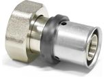 Raccordo Di Transizione A Pressare Pipetec Da Tubo Multistrato In Alluminio 20 X 2 Mm A 3/4" Eurocono Nichelato Raccordo: 20 X 2 Mm - 3/4 Pollici Misura: 20 X 2 Mm - 3/4 Pollici"