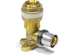 Pipetec Condotto A Parete Con Filettatura Interna 20 X 2 - 1/2" : 20 X 2 Mm - 1/2 Pollice Dimensioni: 20 X 2 Mm - 1/2 Pollice"