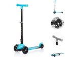 Chipolino Monopattino Per Bambini Robby 3 Ruote Led Manubrio Regolabile In Altezza Freno Pieghevole Blu