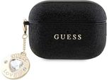Guess Guap2Pgehcdk Airpods Pro 2 (2022/2023) Cover Czarny/Nero Cuore Glitterato Fisso Fascino Diamante