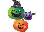 Supershape Fun & Spooky KüRbis Stirnballoon P35 Amscan 4482175