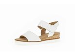 Gabor Genua Sandalo Da Donna - Sandali Con Cinturino Bianco Elegante Nuovo