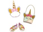 Set Di Bambole Unicorno Piccole, Glitter, 30-34 Cm