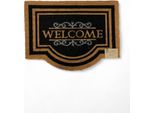 Zerbino Di Benvenuto 60 X 80 Cm - Tappeto In Cocco - Nero