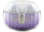 Guess Cuffie Bluetooth Gutwshdgkeeutws + Docking Station Viola/Purple Glitter Gradient