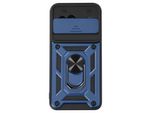 Mayaxess, Custodia Protettiva Per Google Pixel 8A, Cover Fotocamera Con Supporto Ad Anello, Blu Scuro