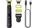Philips QP6542/15 Oneblade Pro 360 Face+Body, Regolabarba Con 2X Lame + 1X Rifinitore + 1X Protezione Per La Pelle