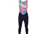 Santini Pantaloncini Lunghi Da Ciclismo Con Bretelle - Unico - Nero 2XL