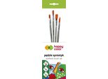Set Di Pennelli Sintetici Mix A 4 Pezzi Happy Color
