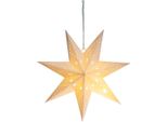 Decorazione Magichome Natale, Stella, Carta, 10 Led Bianco Caldo, 2Xaa, Illuminazione Semplice, 40 Cm