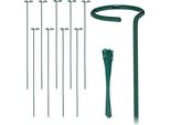 Set Di 10 Bastoni Per Piante In Metallo Relaxdays