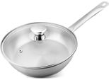Padella Magichome Chloe, 20 Cm, 1,5 Lit., Con Coperchio In Vetro, Acciaio Inox