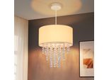 Zmh Lampada A Sospensione Soggiorno Lampada A Sospensione Camera Da Letto Lampada A Sospensione E27 Cristallo Tessuto Tavolo Da Pranzo Lampada A Sospensione Moderna Sala Da Pranzo Lampada A Sospensione Sala Da Pranzo Design Per Tavolo Da Pranzo (Senza Lampadina)