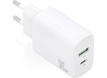 Aisens A110-0923 Caricatore Da Parete Usb-A E Usb-C Trasparente Trasparente Taglia Unica