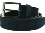 Strellson Cintura Leather Belt 3,5 W95 Navy Blu Scuro