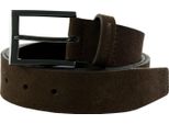 Strellson Cintura Leather Belt 3,5 W80 Dark Brown Marrone Scuro