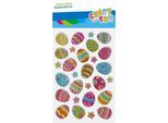 Ornamento Decorativo 3D Adesivi Uova Di Pasqua 28Pz. Pasqua Craft With Fun 531852