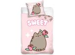 Set Di Biancheria Da Letto In Cotone 140X200 Pusheen So Sweet Rose