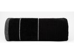 Asciugamano 100X150 Teo Da Piscina Nero 470G 100% Cotone Con Velour