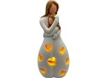 Regalo Per La Festa Della Mamma – Portacandele Con Abbraccio Madre-Figlia Con Fessura Per Candela, Decorazione Affettuosa