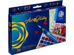 Colori Ad Acquerello 36 Colori + Pennello + Tavolozza Art&Hobby Astra