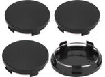 4Pcs 60 Mm Auto Ruota Centro Hub Cap Con Anello Di Ferro Elegante Pneumatico Cerchio Copertura Universale Per Il Veicolo Nero