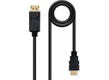 Nanocable 10.15.4302 Cavo Video Adattatore 2 M Displayport Hdmi Tipo A Standard Nero