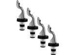 Set Di 4 Tappi Per Bottiglie Di Vino Con Leva Per Bottiglie Di Vetro Di Champagne, Prosecco E Birra | Tappo Per Champagne A Prova Di Perdite | Tappo Per Bottiglie Di Bevande | Tappo | Sigillo Per Bottiglie | Tappo Per Bottiglie
