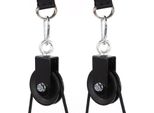 2 Carrucole Da 90 Mm Con Staffa A U | Carrucola Di Rinvio | Carrucola Per Fune Metallica Girevole A 360° Per Attrezzature Fitness | Carrucola Per Palestra, Macchina A Cavo | Carrucola Con Cuscinetto A Sfera Per Cavo D'acciaio Ø 5-6Mm