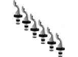 Set Di 6 Tappi Per Bottiglie Di Vino Con Leva Per Bottiglie Di Vetro Di Champagne, Prosecco E Birra | Tappo Per Champagne A Prova Di Perdite | Tappo Per Bottiglie Di Bevande | Tappo | Sigillo Per Bottiglie | Tappo Per Bottiglie