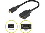 Premiumcord Flexi AdaptéR Hdmi Typ A Samice - Micro Hdmi Typ D Samec Pro Ohebné Zapojení