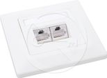 SX9-2-6-STP-WH - Presa Solarix CAT6 Stp 2 X RJ45