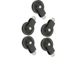 Carrucola 5 X 90 Mm Con Staffa A U | Carrucola Di Rinvio | Carrucola Per Fune Metallica Girevole A 360° Per Attrezzature Fitness | Carrucola Per Palestra, Macchina A Cavo | Carrucola Con Cuscinetto A Sfera Per Cavo D'acciaio Ø 5-6Mm