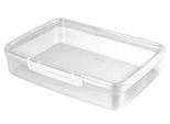 Curver Scatola Per Alimenti Con Chiusura A Scatto 4,4 L Snap Box Scatola Per Il Pranzo Quadrata In Plastica Microonde Lavastoviglie Frigorifero Impilabile