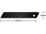 Hansa 41-1311.702 10 Hansa Ersatzklingen Cuttermesser-Klingen Schwarz 18 Mm
