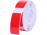 Edibazzar | Niimbot Etichette Termiche Adesive, 14 X 28 Mm, Rosse, Rotonde, X205
