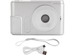 Fotocamera Digitale 48MP 4K 16X Zoom Schermo Da 2,4 Pollici Compatta Portatile Per Bambini Studenti Vlog Argento